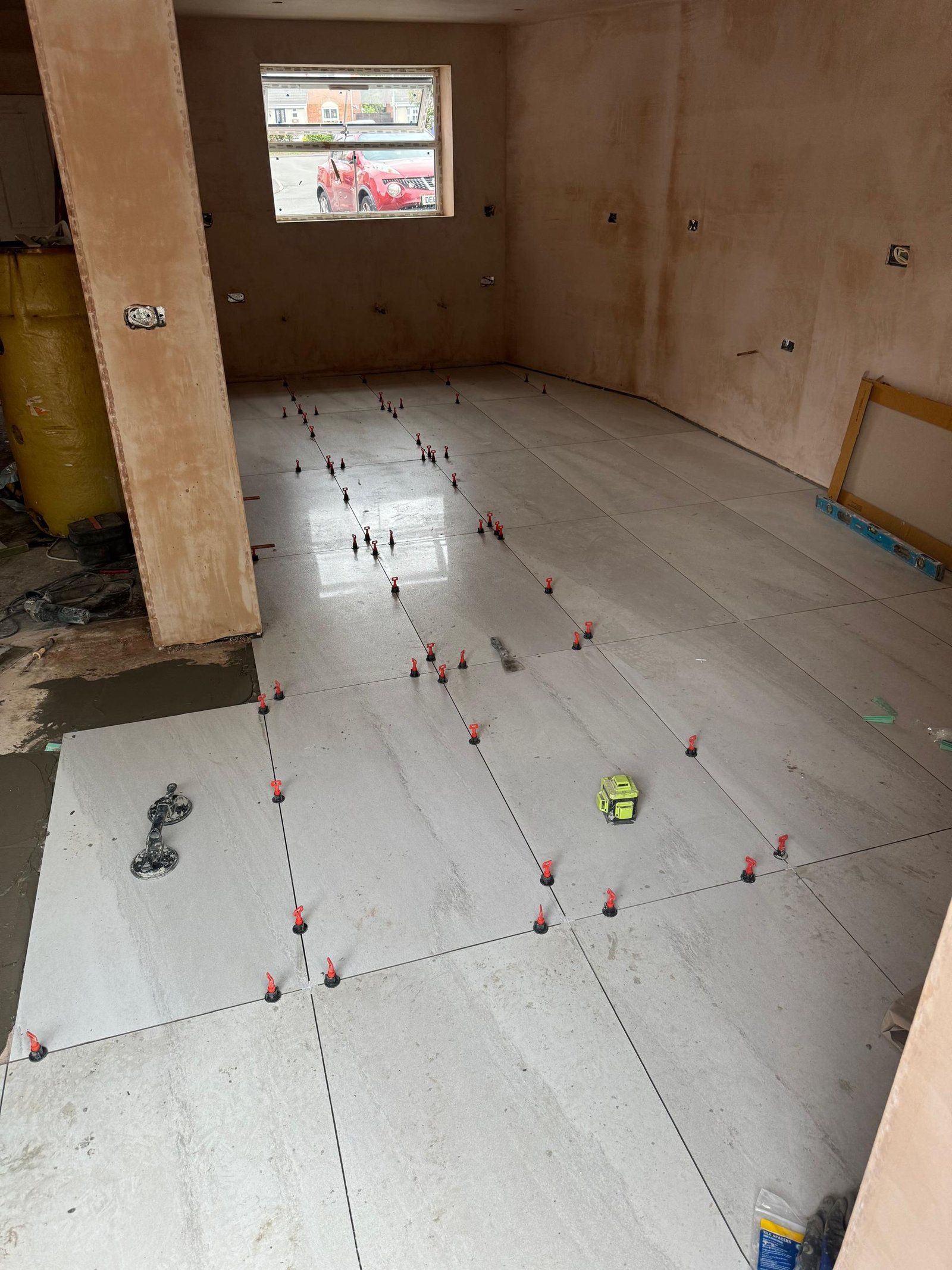 Open-Plan Floor Tiling